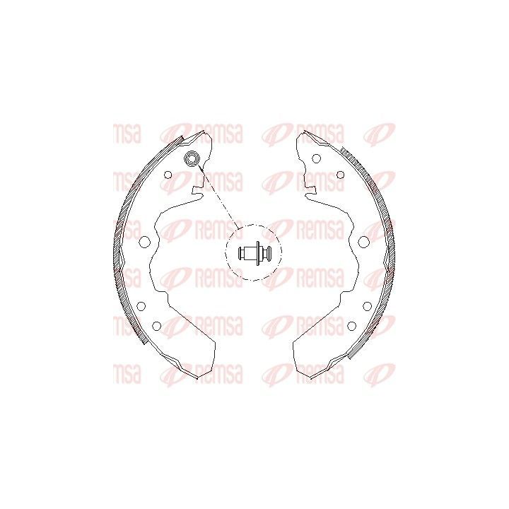 Stabdžių trinkelė REMSA 4343.00