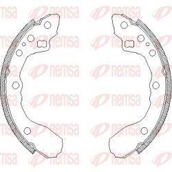 Stabdžių trinkelė REMSA 4344.00