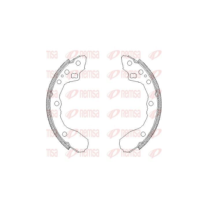 Stabdžių trinkelė REMSA 4344.00