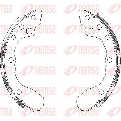 Stabdžių trinkelė REMSA 4344.00