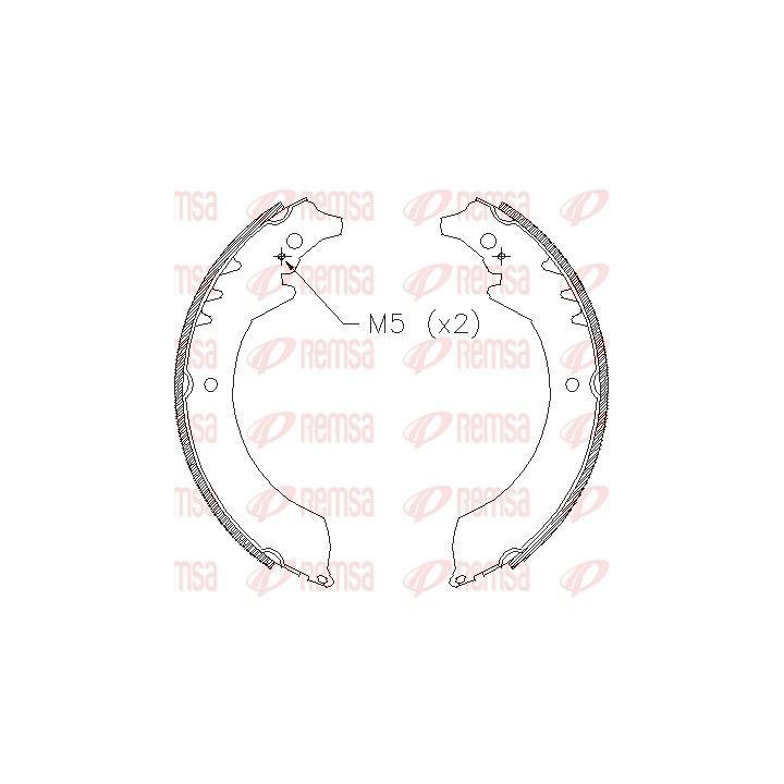 Stabdžių trinkelė REMSA 4355.00