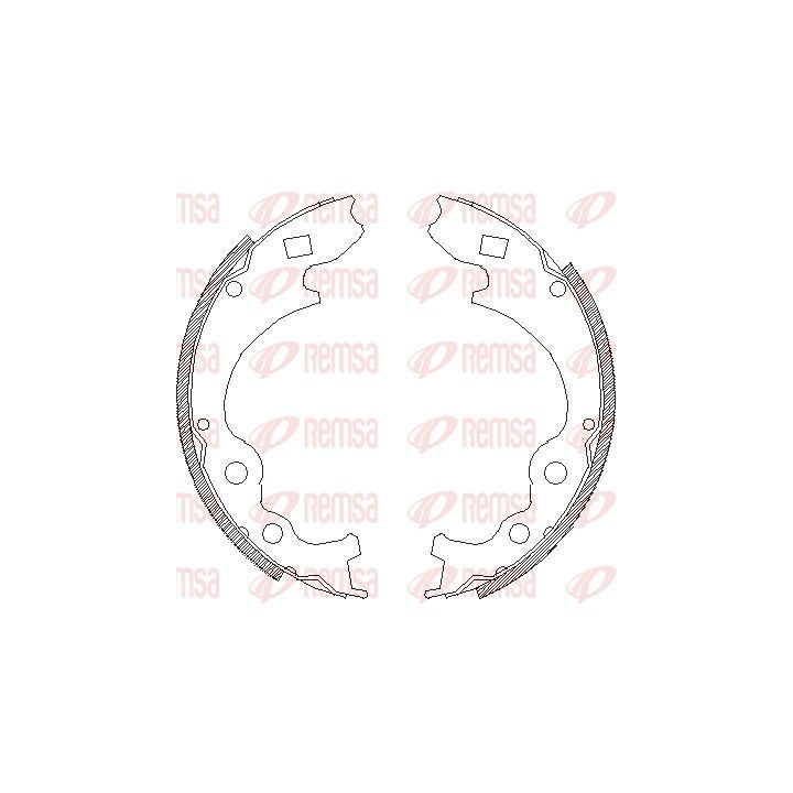 Stabdžių trinkelė REMSA 4364.00