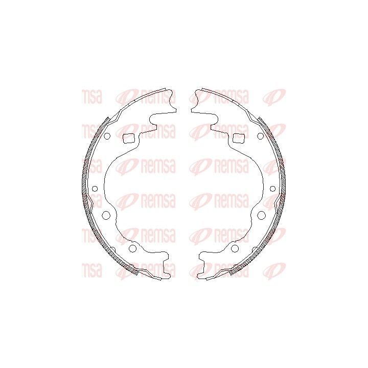 Stabdžių trinkelė REMSA 4365.00