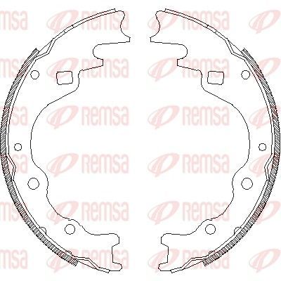 Stabdžių trinkelė REMSA 4365.00