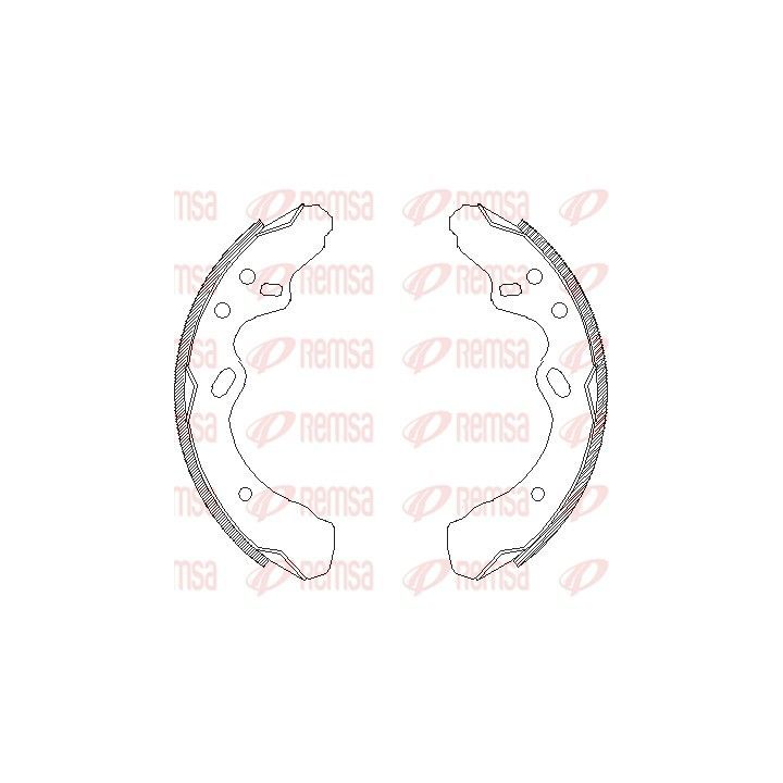 Stabdžių trinkelė REMSA 4366.00