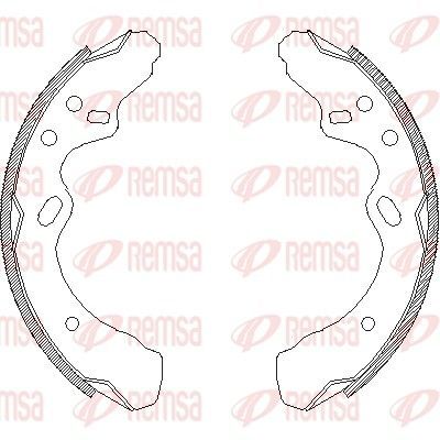 Stabdžių trinkelė REMSA 4366.00