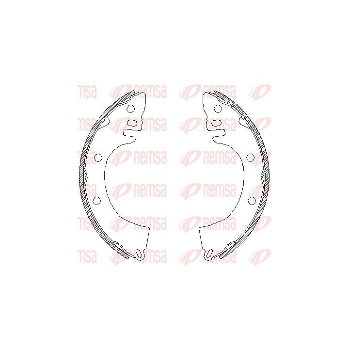 Stabdžių trinkelė REMSA 4368.00