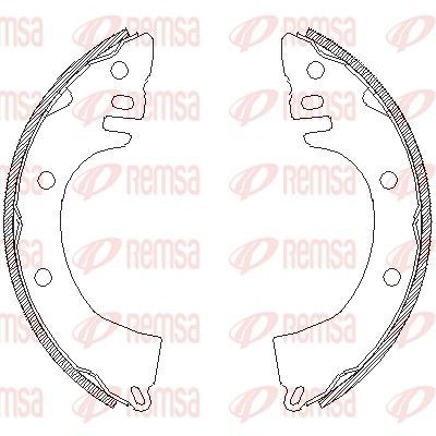 Stabdžių trinkelė REMSA 4368.00