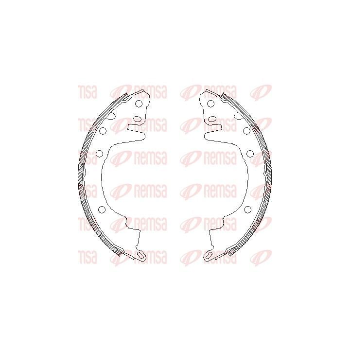 Stabdžių trinkelė REMSA 4369.00