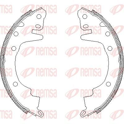 Stabdžių trinkelė REMSA 4369.00
