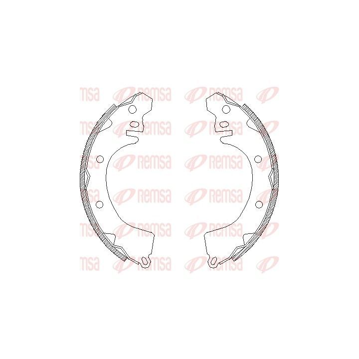 Stabdžių trinkelė REMSA 4370.00