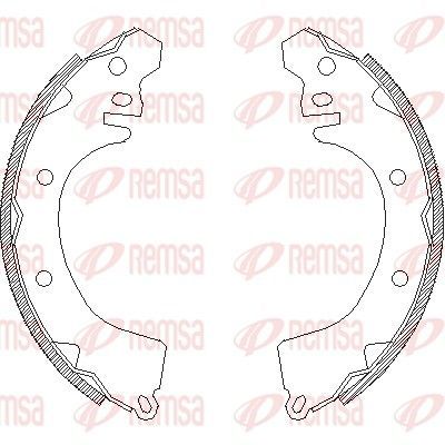 Stabdžių trinkelė REMSA 4370.00