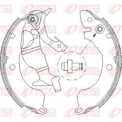 Stabdžių trinkelė REMSA 4371.00