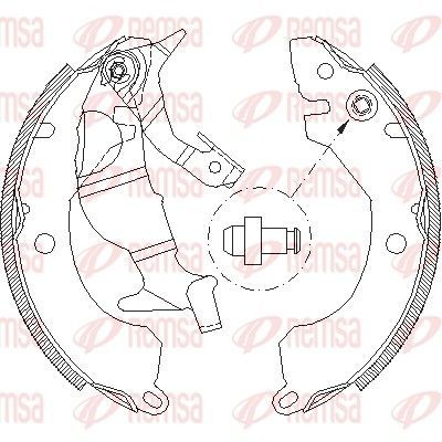 Stabdžių trinkelė REMSA 4371.00