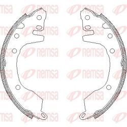 Stabdžių trinkelė REMSA 4376.00