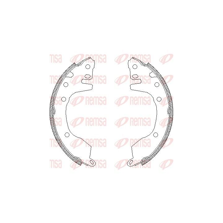 Stabdžių trinkelė REMSA 4376.00