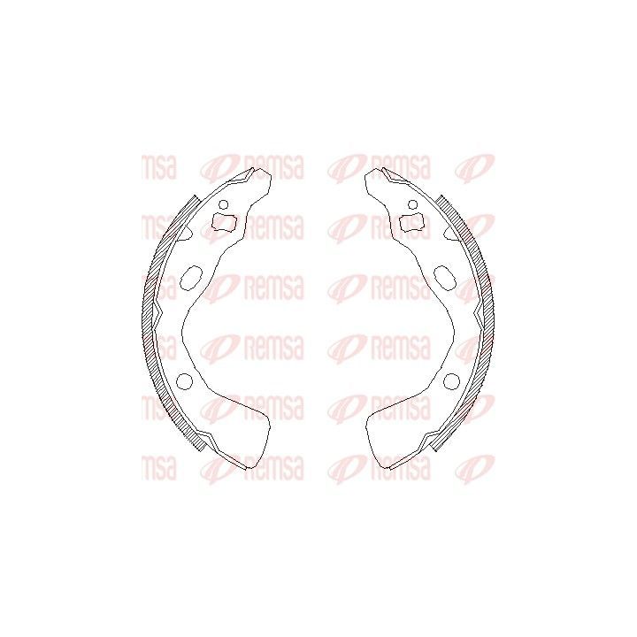 Stabdžių trinkelė REMSA 4382.00