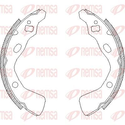 Stabdžių trinkelė REMSA 4382.00