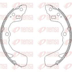 Stabdžių trinkelė REMSA 4386.00