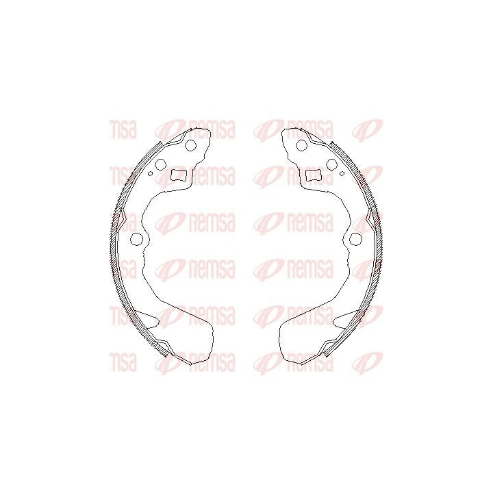 Stabdžių trinkelė REMSA 4386.00