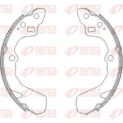 Stabdžių trinkelė REMSA 4386.00