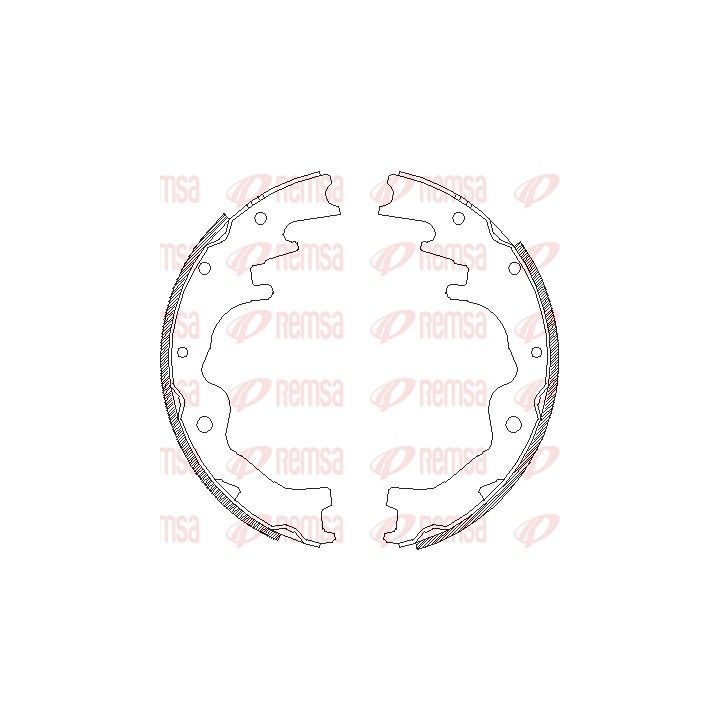 Stabdžių trinkelė REMSA 4388.00