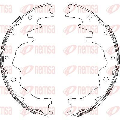 Stabdžių trinkelė REMSA 4388.00