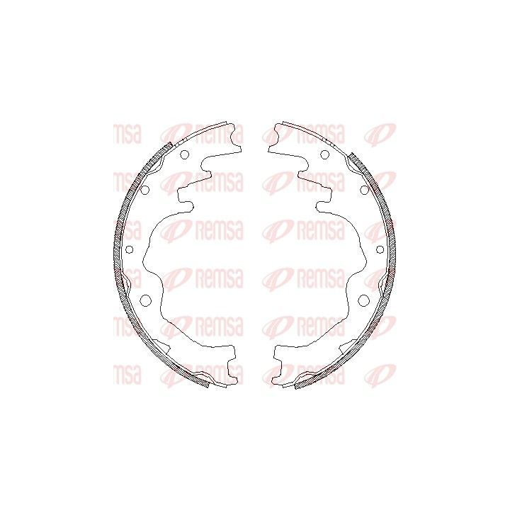 Stabdžių trinkelė REMSA 4388.01