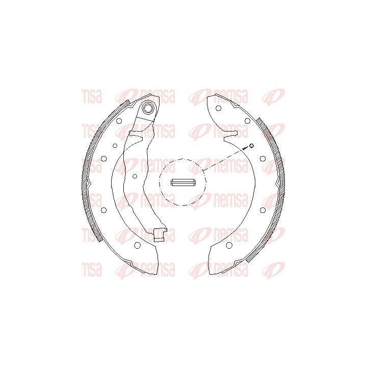 Stabdžių trinkelė REMSA 4396.01