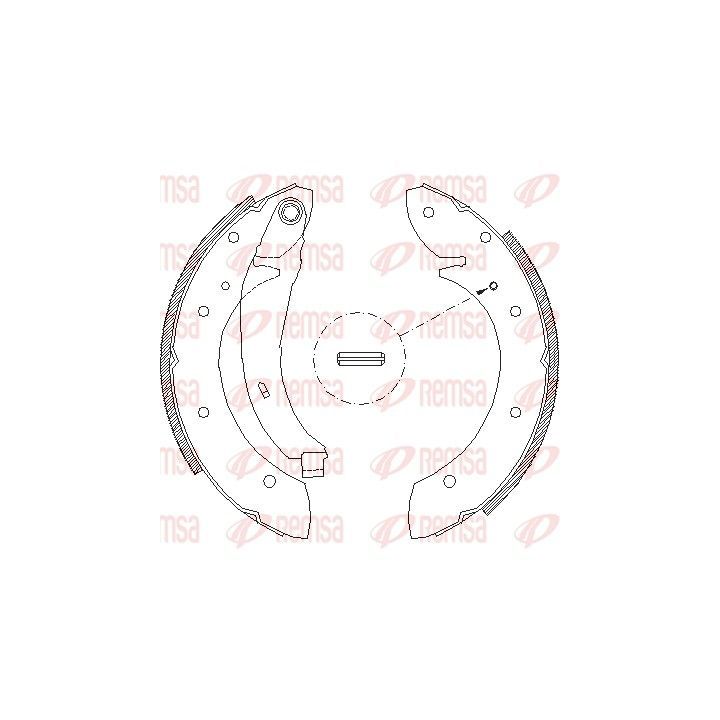 Stabdžių trinkelė REMSA 4396.02