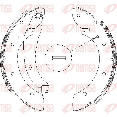 Stabdžių trinkelė REMSA 4396.02