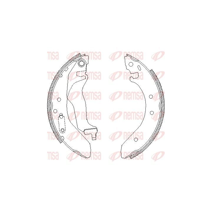 Stabdžių trinkelė REMSA 4400.00