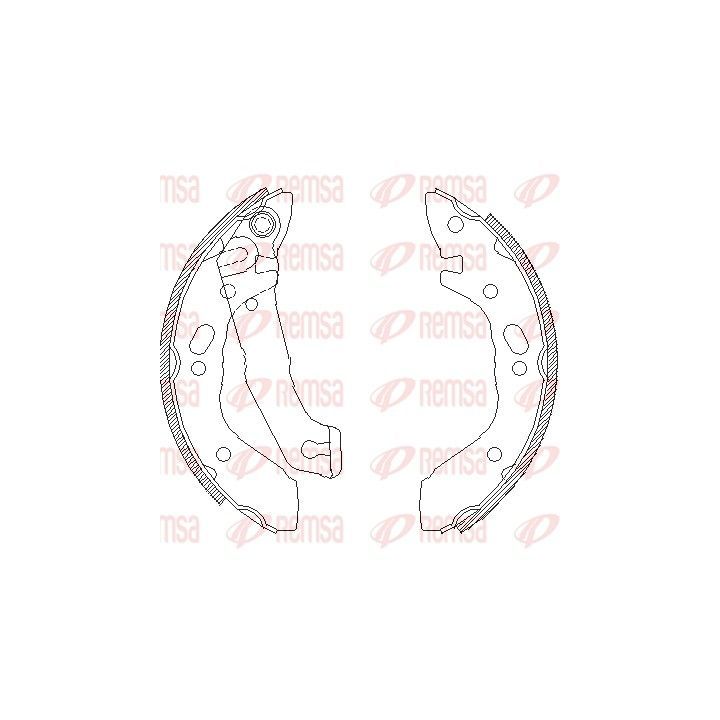 Stabdžių trinkelė REMSA 4401.00