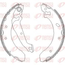 Stabdžių trinkelė REMSA 4407.00