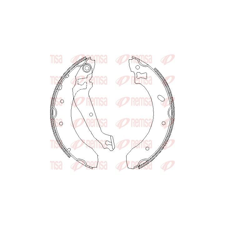 Stabdžių trinkelė REMSA 4407.00