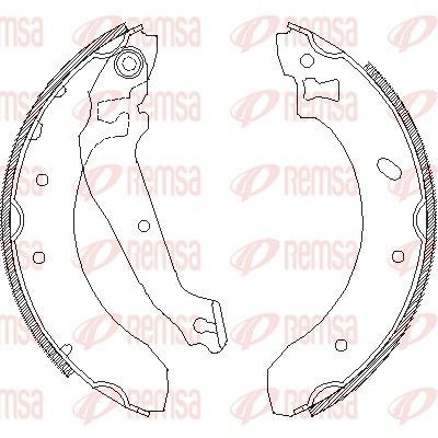 Stabdžių trinkelė REMSA 4407.00