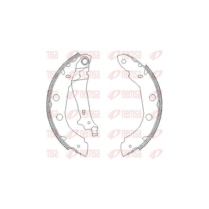 Stabdžių trinkelė REMSA 4415.00