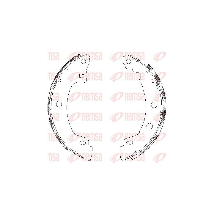 Stabdžių trinkelė REMSA 4416.00