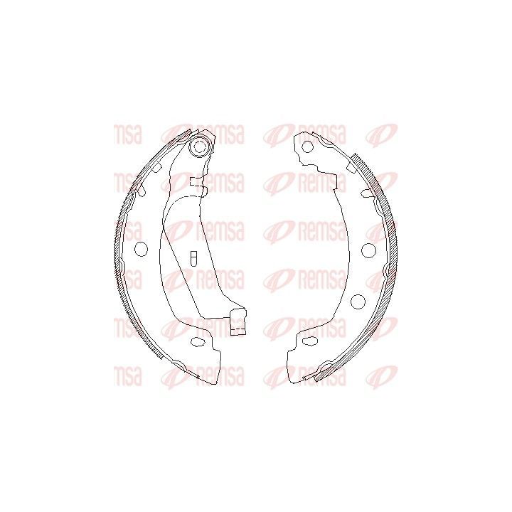 Stabdžių trinkelė REMSA 4416.01