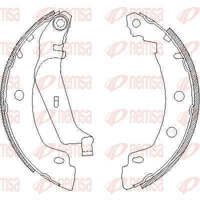 Stabdžių trinkelė REMSA 4416.01