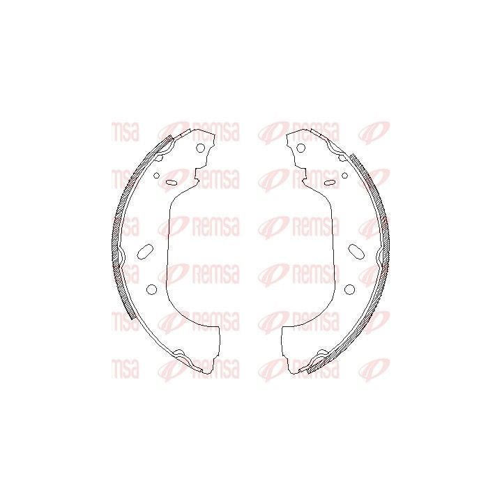 Stabdžių trinkelė REMSA 4417.00