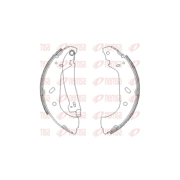 Stabdžių trinkelė REMSA 4417.01