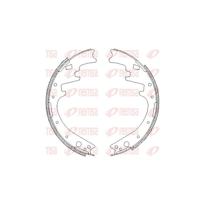Stabdžių trinkelė REMSA 4420.00