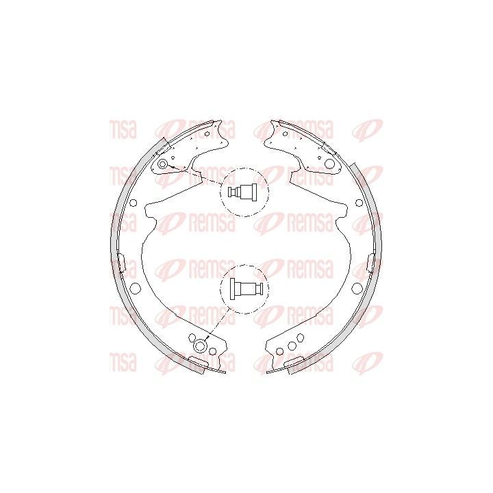 Stabdžių trinkelė REMSA 4424.01