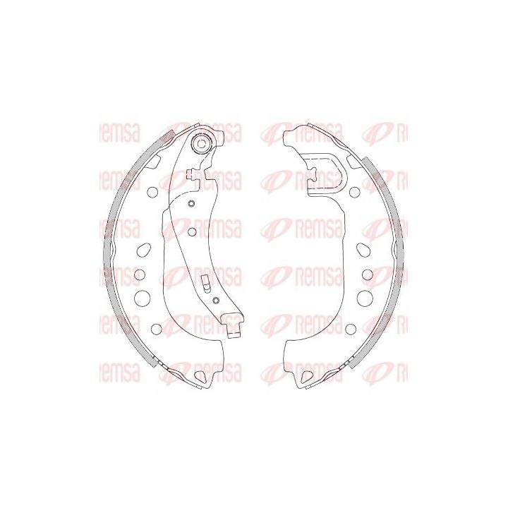 Stabdžių trinkelė REMSA 4443.00
