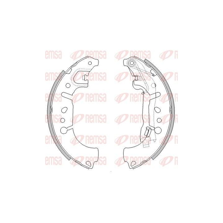 Stabdžių trinkelė REMSA 4446.00