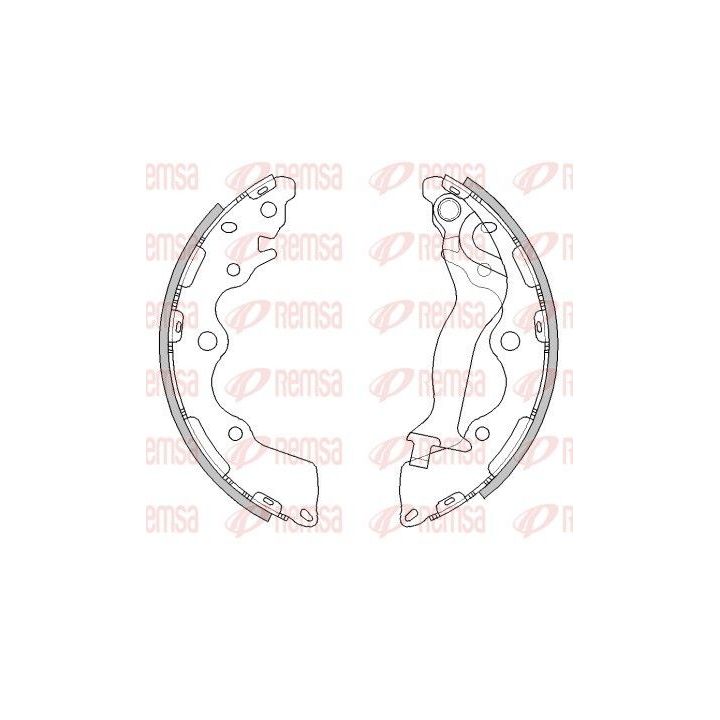 Stabdžių trinkelė REMSA 4492.00