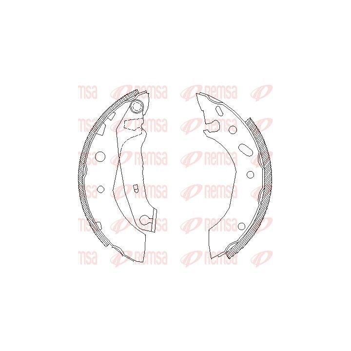 Stabdžių trinkelė REMSA 4507.01