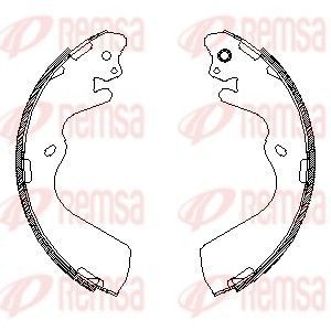 Stabdžių trinkelė REMSA 4548.00