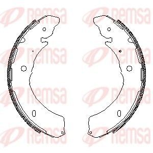 Stabdžių trinkelė REMSA 4549.00